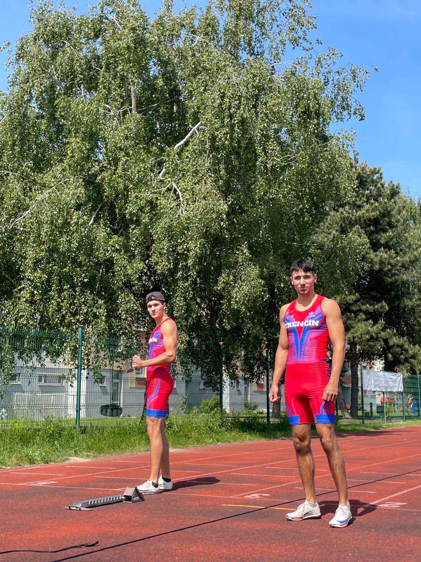 Tréning na atletickej dráhe v Trenčíne